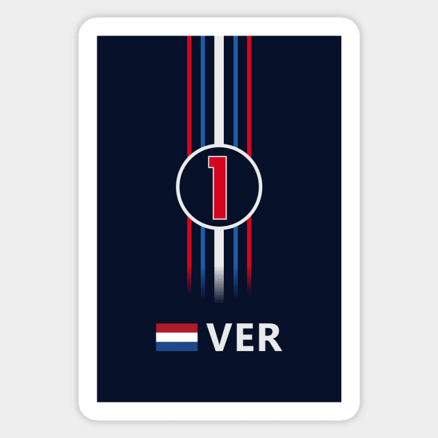 F1 2022 - #1 Verstappen [classic] Sticker by sednoid